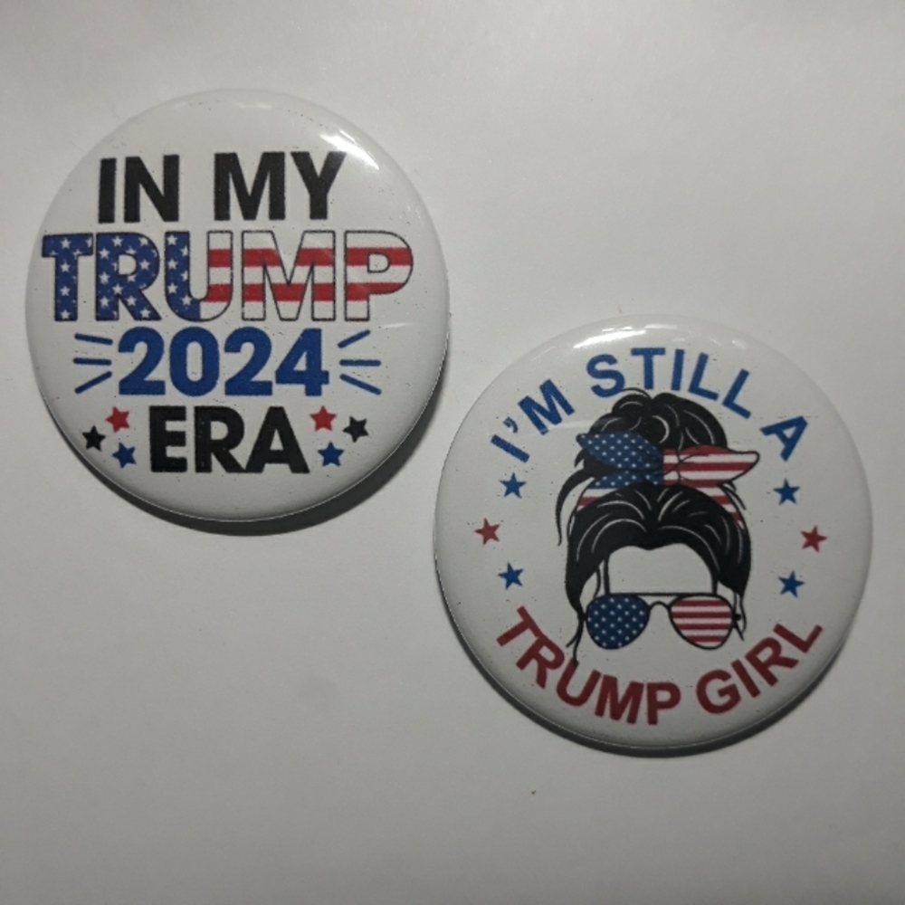 (New) In My Trump Era Pinback Button Set